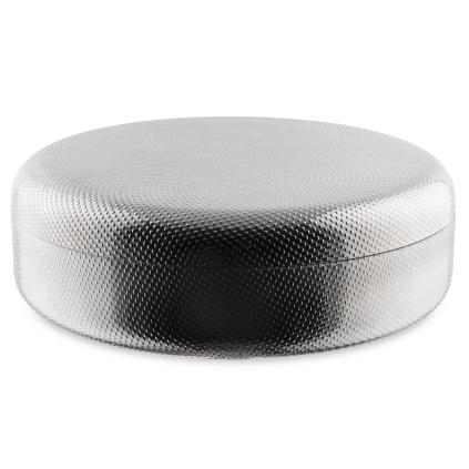 Úložný box JM01 23 cm, stříbrná, nerezová ocel, Alessi