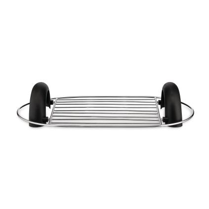 Ohřívač pečiva TORU, stříbrná / černá, nerezová ocel, Alessi