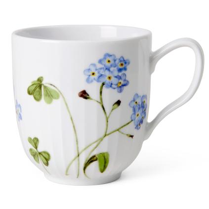 Hrnek HAMMERSHOI SUMMER - FORGET ME NOT 330 ml, bílá, porcelán, Kähler
