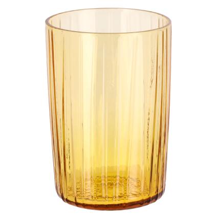 Sklenice na vodu KUSINTHA 280 ml, sada 4 ks, jantarová, sklo, Bitz
