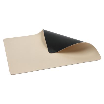 Prostírání 46 x 33 cm, oboustranné, sada 4 ks, černá / krémová, PVC, Bitz