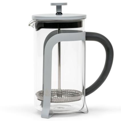 French press kávovar MOSHI 600 ml, šedá, sklo, Leopold Vienna