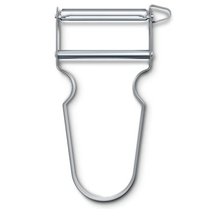 Škrabka na zeleninu STAR 11 cm, rovné ostří, stříbrná, nerezová ocel, Victorinox