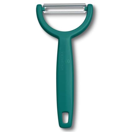 Škrabka na zeleninu YPSO 16 cm, zoubkované ostří, zelená, plast, Victorinox
