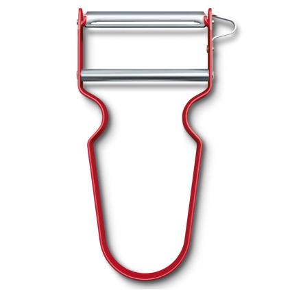Škrabka na zeleninu REX 11 cm, rovné ostří, červená, hliník, Victorinox