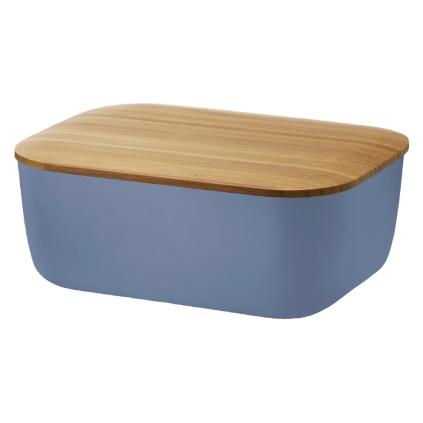 Dóza na máslo BOX-IT 15 cm, tmavě modrá, plast / bambus, RIG-TIG