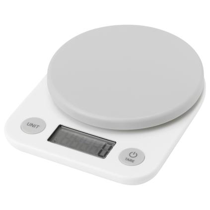 Digitální kuchyňská váha FOODIE 17 cm, bílá, plast, RIG-TIG