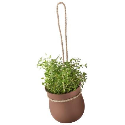 Samozavlažovací květináč GROW-IT 13 cm, terracotta, silikon, RIG-TIG