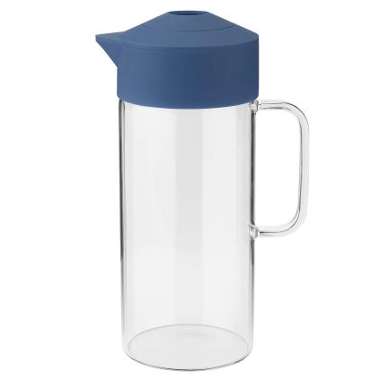 Servírovací džbán PIP 1,4 l, tmavě modrá, sklo, RIG-TIG