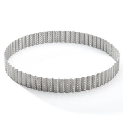 Pečící kruhový rám 24 cm, vroubkovaný, nerezová ocel, de Buyer