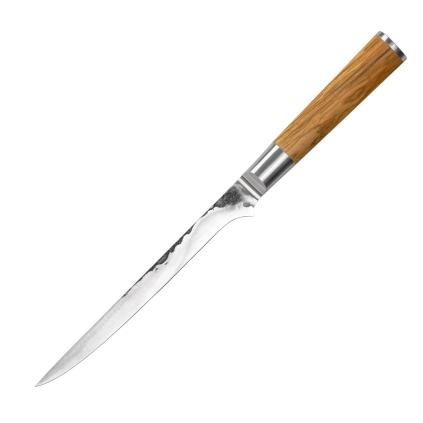 Filetovací nůž OLIVE 18 cm, hnědá, Forged