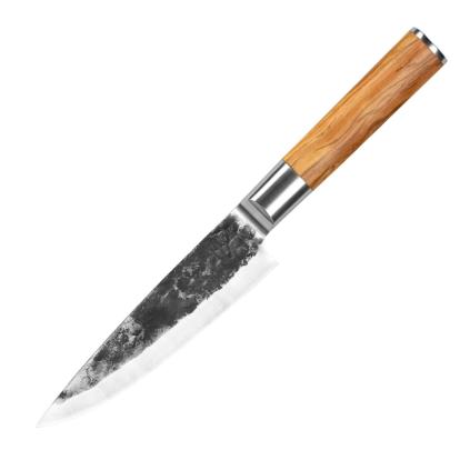Kuchařský nůž OLIVE 16 cm, hnědá, Forged