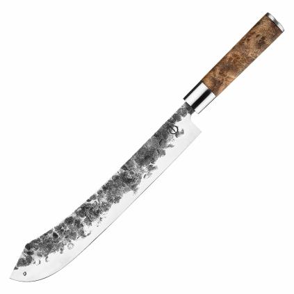 Řeznický nůž VG10 25,5 cm, hnědá, Forged