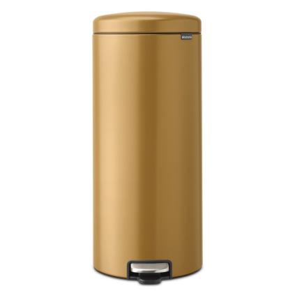 Pedálový odpadkový koš NEWICON 30 l, teple zlatá, ocel, Brabantia