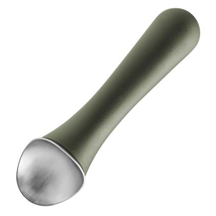 Naběračka na zmrzlinu GREEN TOOLS 17 cm, zelená, plast, Eva Trio