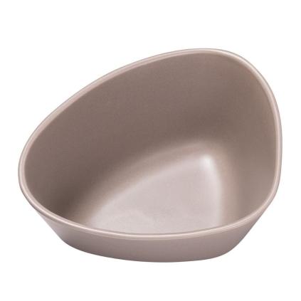 Servírovací mísa CURVE 22 cm, teplá šedá, kamenina, LIND DNA