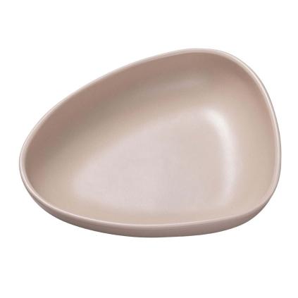 Hluboký talíř CURVE 22 cm, písková, kamenina, LIND DNA