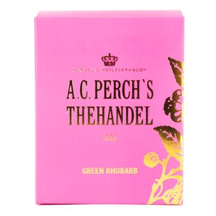 Zelený čaj GREEN RHUBARB, 10 čajových sáčků, A.C. Perch's Thehandel
