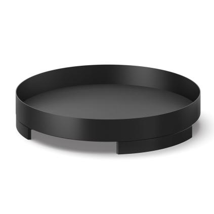 Servírovací podnos TREVO 30 cm, černá, nerezová ocel, Zack