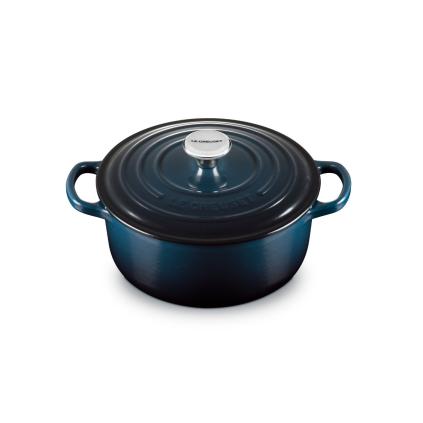 Kastrol SIGNATURE 20 cm, 2,4 l, NUIT, litina, Le Creuset