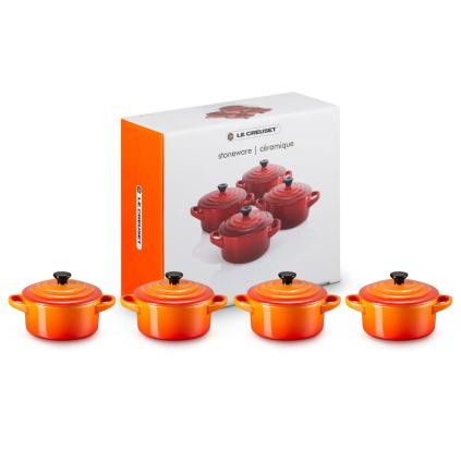 Zapékací mísa 10 cm, 250 ml, sada 4 ks, FLAME, kamenina, Le Creuset