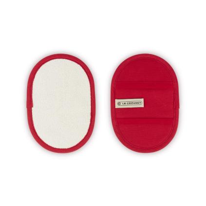 Chňapka na hrnec 17,5 x 12 cm, sada 2 ks, CERISE, bavlna, Le Creuset