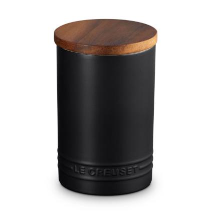 Dóza na potraviny SIGNATURE 770 ml, SATIN BLACK, kamenina, Le Creuset