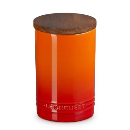 Dóza na potraviny SIGNATURE 770 ml, FLAME, kamenina, Le Creuset