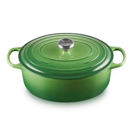 Kastrol SIGNATURE 31 cm, 6,3 l, oválný, BAMBOO, litina, Le Creuset