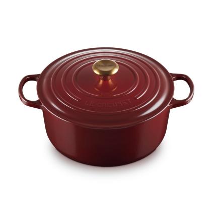 Kastrol SIGNATURE 28 cm, 6,7 l, GARNET, litina, Le Creuset
