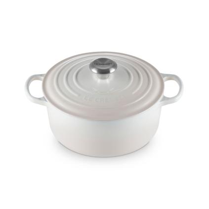 Kastrol SIGNATURE 24 cm, 4,2 l, MERINGUE, litina, Le Creuset