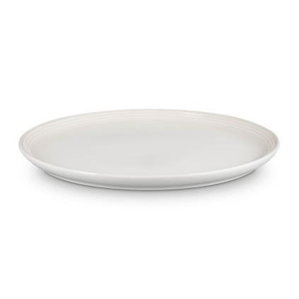 Jídelní talíř COUPE 27 cm, MERINGUE, kamenina, Le Creuset
