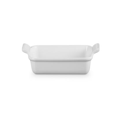 Zapékací mísa HERITAGE 19 cm, 1,1 l, WHITE, kamenina, Le Creuset