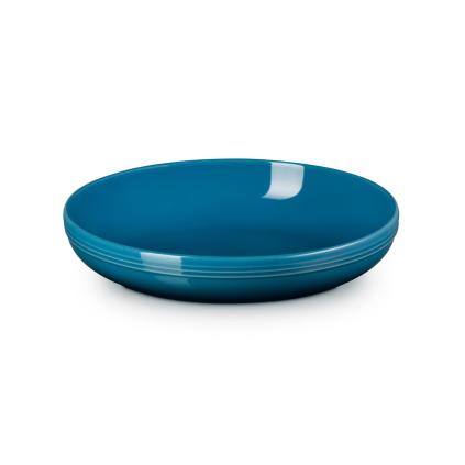 Jídelní mísa COUPE 22 cm, 960 ml, DEEP TEAL, kamenina, Le Creuset