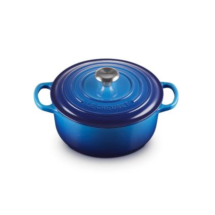 Kastrol SIGNATURE 20 cm, 2,4 l, AZURE, litina, Le Creuset