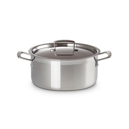 Kastrol CLASSIC 24 cm, 5,3 l, nerez, Le Creuset
