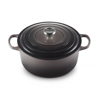 Kastrol SIGNATURE 28 cm, 6,7 l, FLINT, litina, Le Creuset