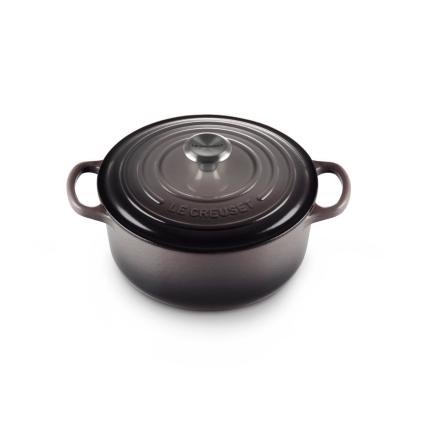 Kastrol SIGNATURE 20 cm, 2,4 l, FLINT, litina, Le Creuset