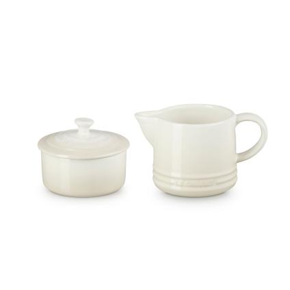 Sada cukřenky a mléčenky, sada 2 ks, MERINGUE, kamenina, Le Creuset