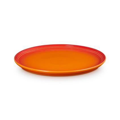 Přílohový talíř COUPE 22 cm, FLAME, kamenina, Le Creuset