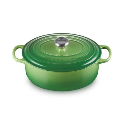 Kastrol SIGNATURE 29 cm, 4,7 l, oválný, BAMBOO, litina, Le Creuset