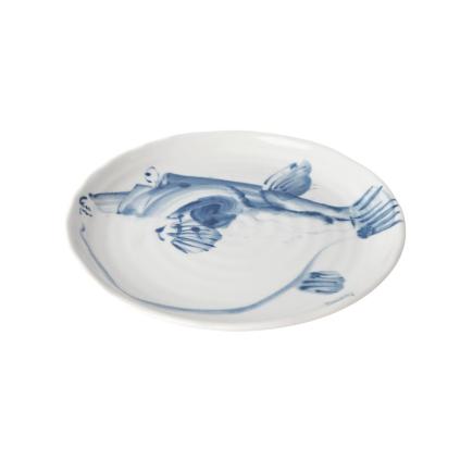 Jídelní talíř FUGU 24 cm, bílá, keramika, MIJ