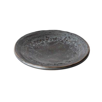 Dezertní talíř BLACK PEARL 13 cm, černá, keramika, MIJ