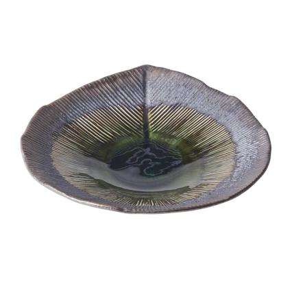 Jídelní miska MIDORI 23 cm, 400 ml, zelená, keramika, MIJ