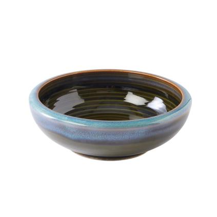 Jídelní mísa BLUE & GREEN 17 cm, 500 ml, modrá, keramika, MIJ