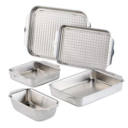 Pekáč OVENBOND, sada 7 ks, stříbrná, nerezová ocel, Hestan