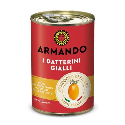 Loupaná žlutá rajčata datterini 400 g, ARMANDO