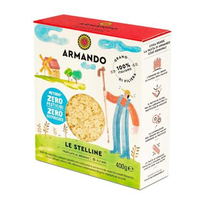 Těstoviny do polévky stelline 400 g, ARMANDO