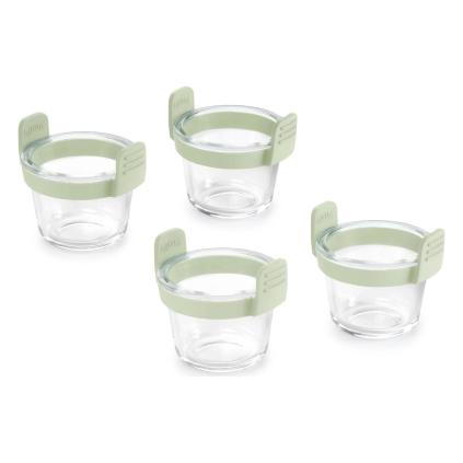 Sklenice do horkovzdušné fritézy 10 cm, sada 4 ks, sklo, Lékué