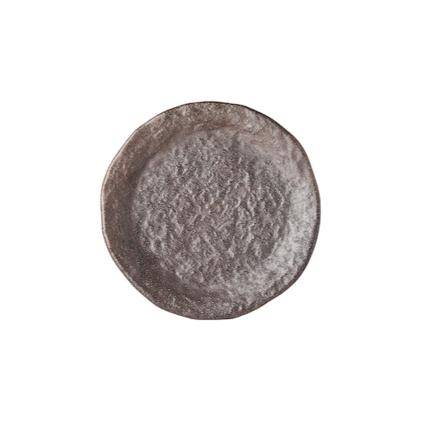 Předkrmový talíř STONE 17 cm, hnědá, keramika, MIJ